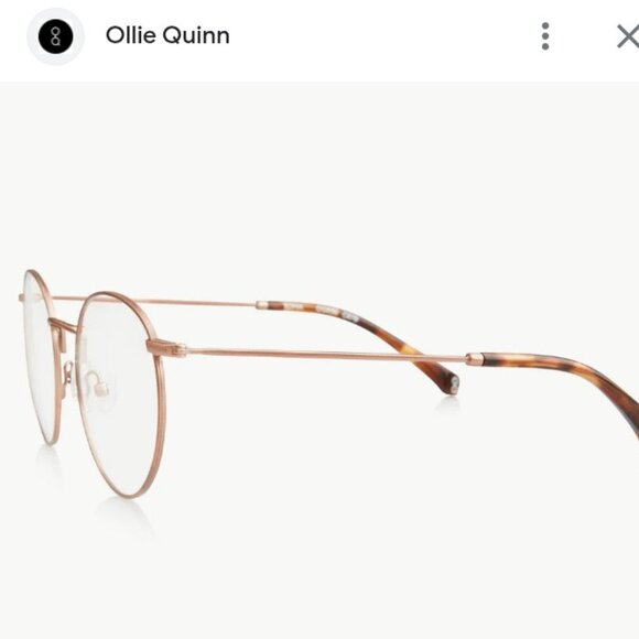 Ollie Quinn Lightweight Rose Gold Glasses - Picture 2 of 4